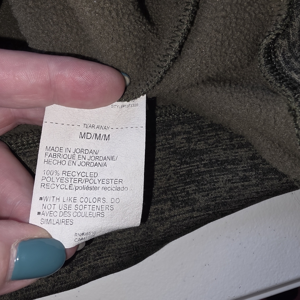 Under Armour Mens Armour Fleece 1/4 Zip Pullover Olive Green Heather 1373359 MD - Picture 6 of 8